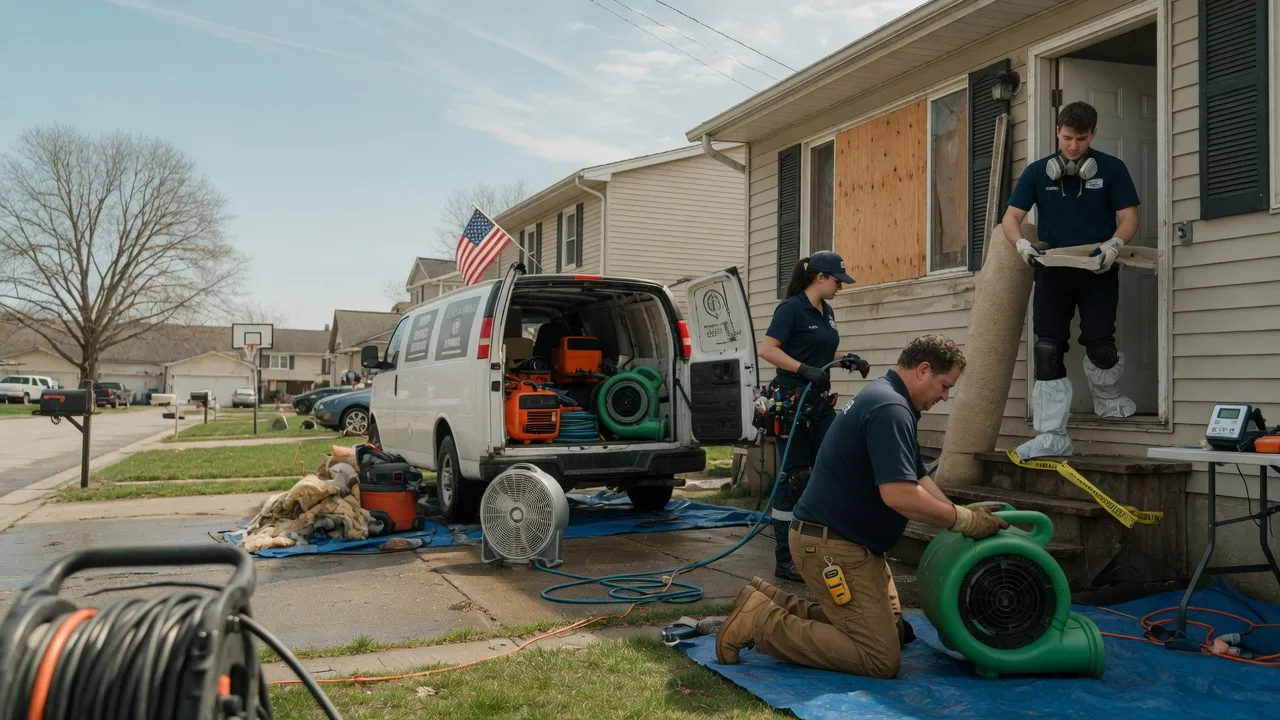Water Damage Restoration in Maryville, IL near me
